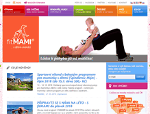 Tablet Screenshot of fitmami.cz